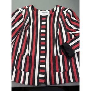 FOXCROFT Womens Red Lined Long Sleeve Wear‎ To Work Button Down Jacket Plus 18W